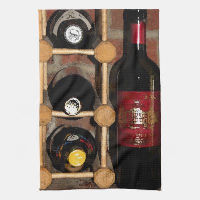 Wine Bottles Kitchen Towels