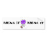 WINE "BRING IT" PRINT BUMPER STICKERS