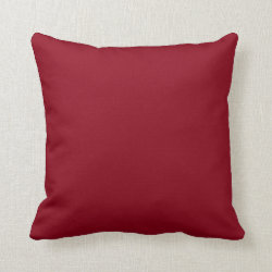 Wine Burgundy Dark Blood Red Color Only Throw Pillows