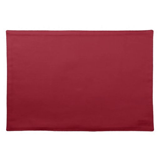 Wine Burgundy Dark Red Color Only Custom Placemats Zazzle