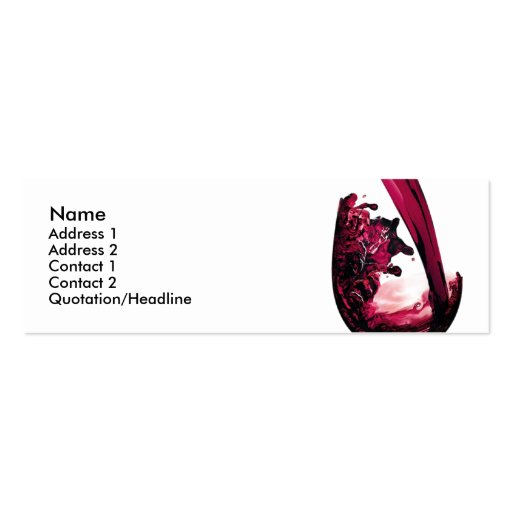 Wine Business Card (front side)