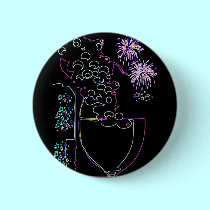 Wine Celebration in Neon-Button buttons