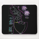 Wine Celebration in Neon-Mousepad