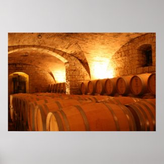 Wine Cellar Barrells print
