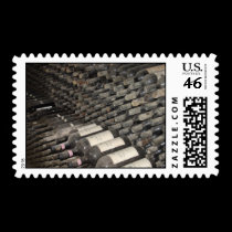 Wine Cellar Custom Postage Stamp