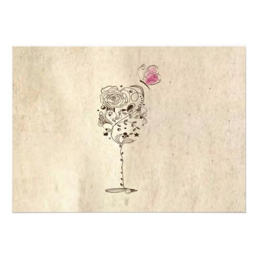 Wine & Cheese Bridal Shower Invitation