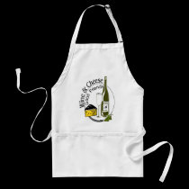 Wine Cheese Friends aprons