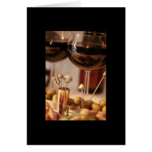 Wine & Cheese Party 2- Blank Card