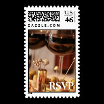 Wine & Cheese Party 2 - Postage Stamp