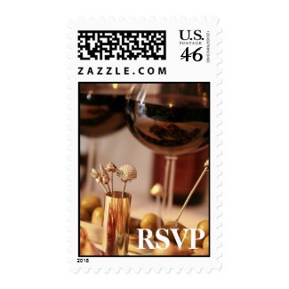 Wine & Cheese Party 2 - Postage Stamp stamp