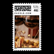 Wine & Cheese Party 2 - Postage Stamp