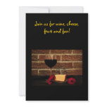 Wine &amp; Cheese Party Personalized Invitation