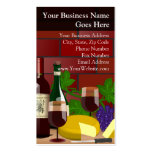 Wine Cheese Table Scene Business Card Templates