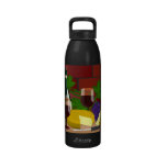 Wine Cheese Table Scene Drinking Bottles