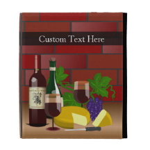 Wine Cheese Table Scene iPad Case