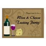 Wine & Cheese Tasting Party Invitation Cards