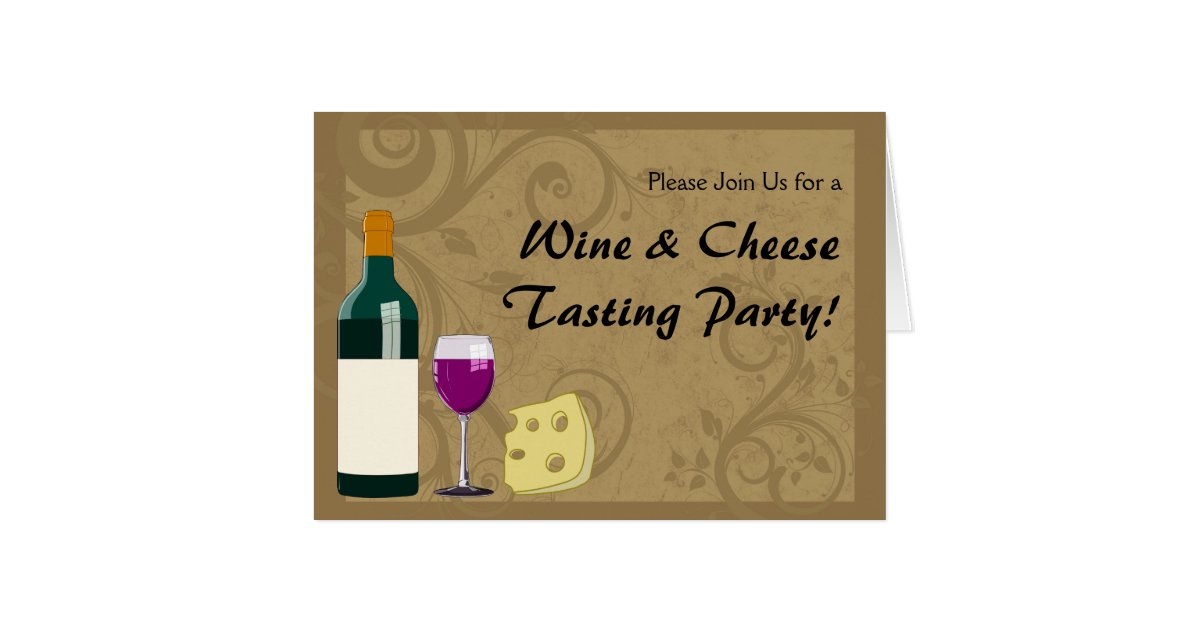 Wine And Cheese Tasting Party Invitation Cards Zazzle