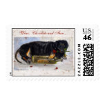 Wine, Chocolate and Thou... Dachshund Dog Violano Postage