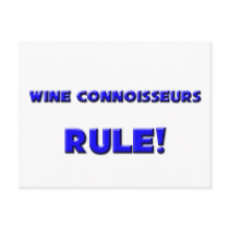Wine Connoisseurs Rule! postcards