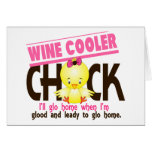 Wine Cooler Chick Greeting Card