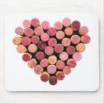 Wine Cork Heart Mousepad