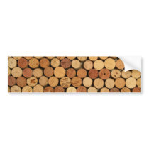 Wine Cork Pattern Bumper Sticker