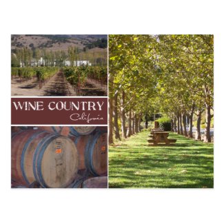Wine Country, California Post Cards