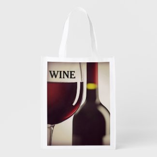 Wine Design Reusable Tote