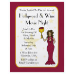 Wine Diva Custom Movie Night Event Flyer