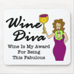 Wine Diva "Fabulous" Mouse Pads