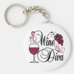 Wine Diva Key Chains