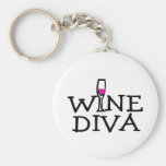 Wine Diva Key Chains
