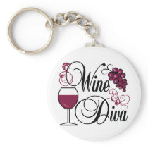 Wine Diva Key Chains