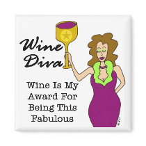 Wine Diva Magnet