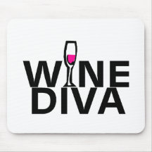 Wine Diva Mouse Pads