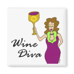 Wine Diva (No Saying) Magnet