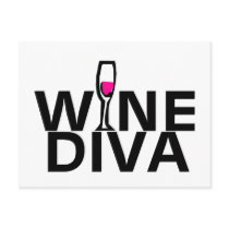 Wine Diva Post Card