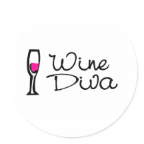 Wine Diva Sticker