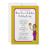 Wine Diva's Fabulous Holiday Party Personalized Invitation