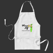 Wine Elf Holiday Apron