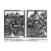Wine gaugers and salt merchants, 1501 post cards