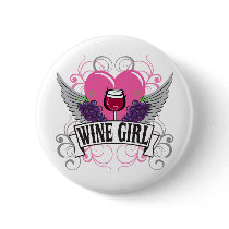Wine Girl buttons