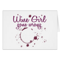 Wine Girl Gone Wrong cards