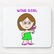 wine girl mousepads by rexfmay wine girl mousepads