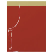 Wine glass background personalized flyer