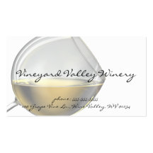 Wine Glass Business Cards