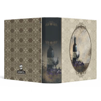 wine glass grapes wine journal recipe binder
