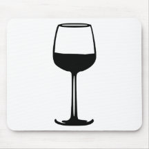 Wine glass mousepad
