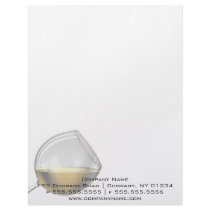 Wine Glass Professional Stationery Personalized Letterhead