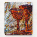 Wine Glasses Abstract Design Texture Mousepad